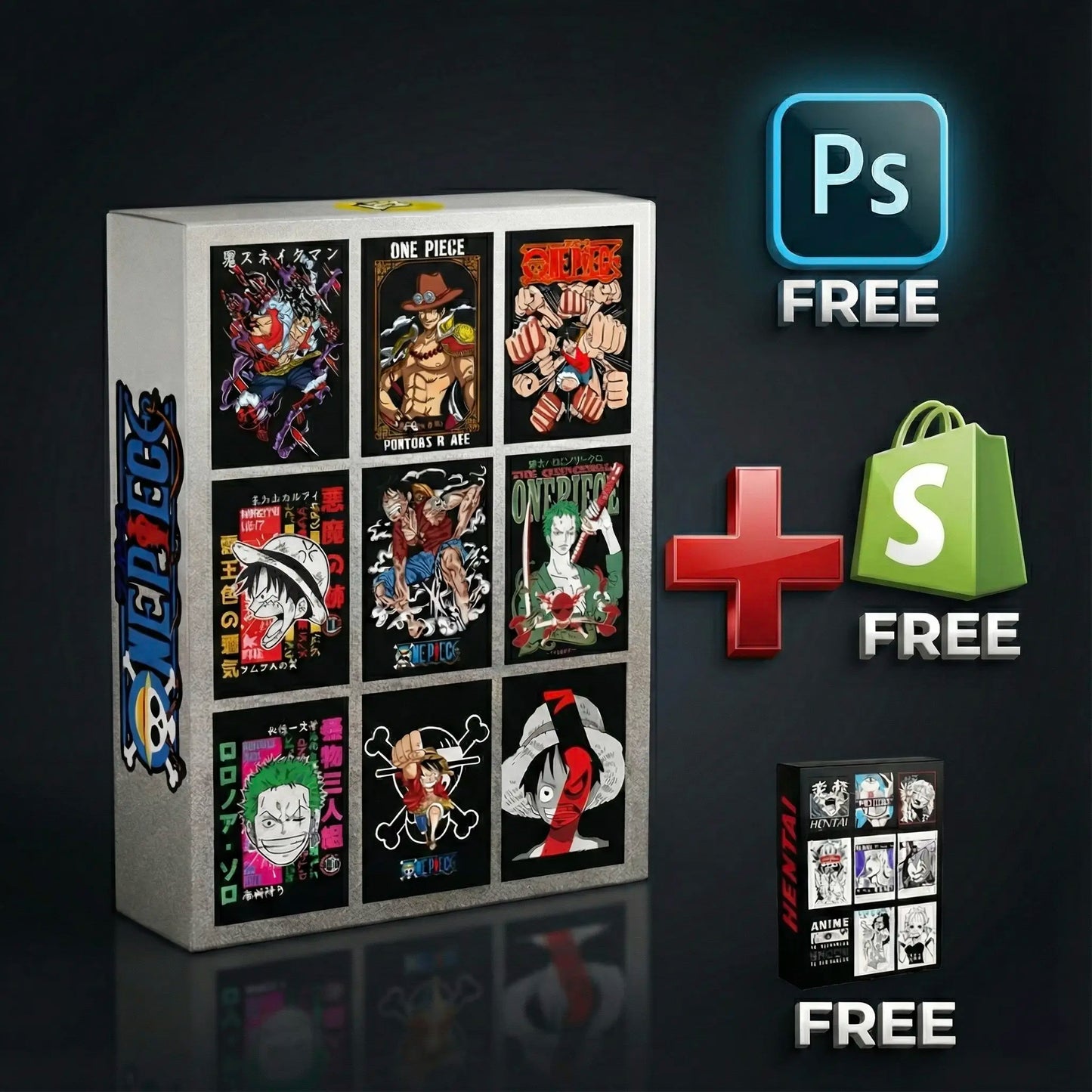 10k plus anime design+Shopify paid theme +photoshop wedding pack